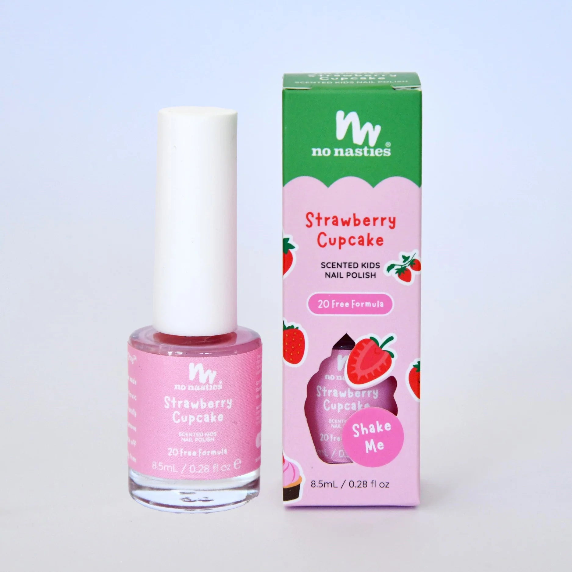 No Nasties | Scented Nail Polish - Strawberry Cupcake