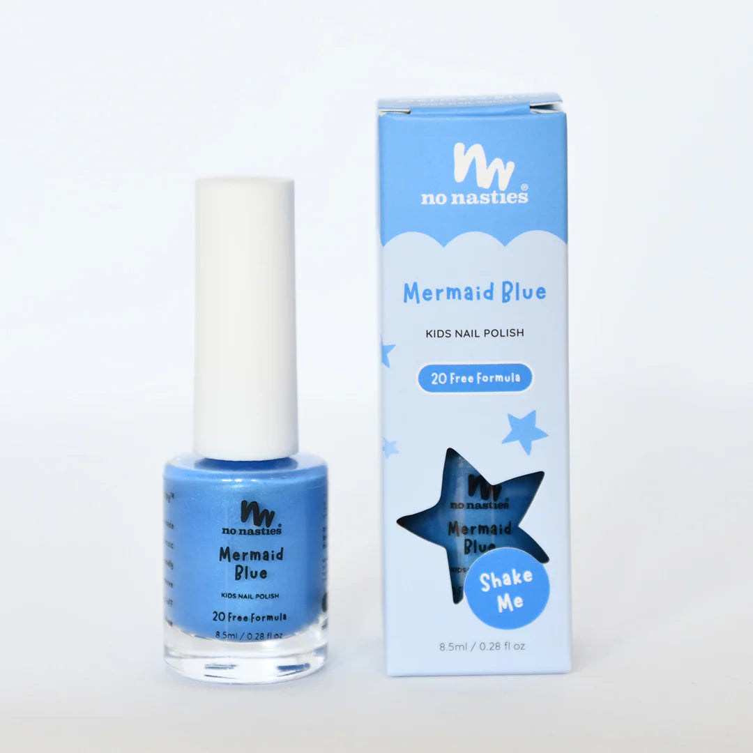 No Nasties | Scratch Off Nail Polish - Mermaid Blue