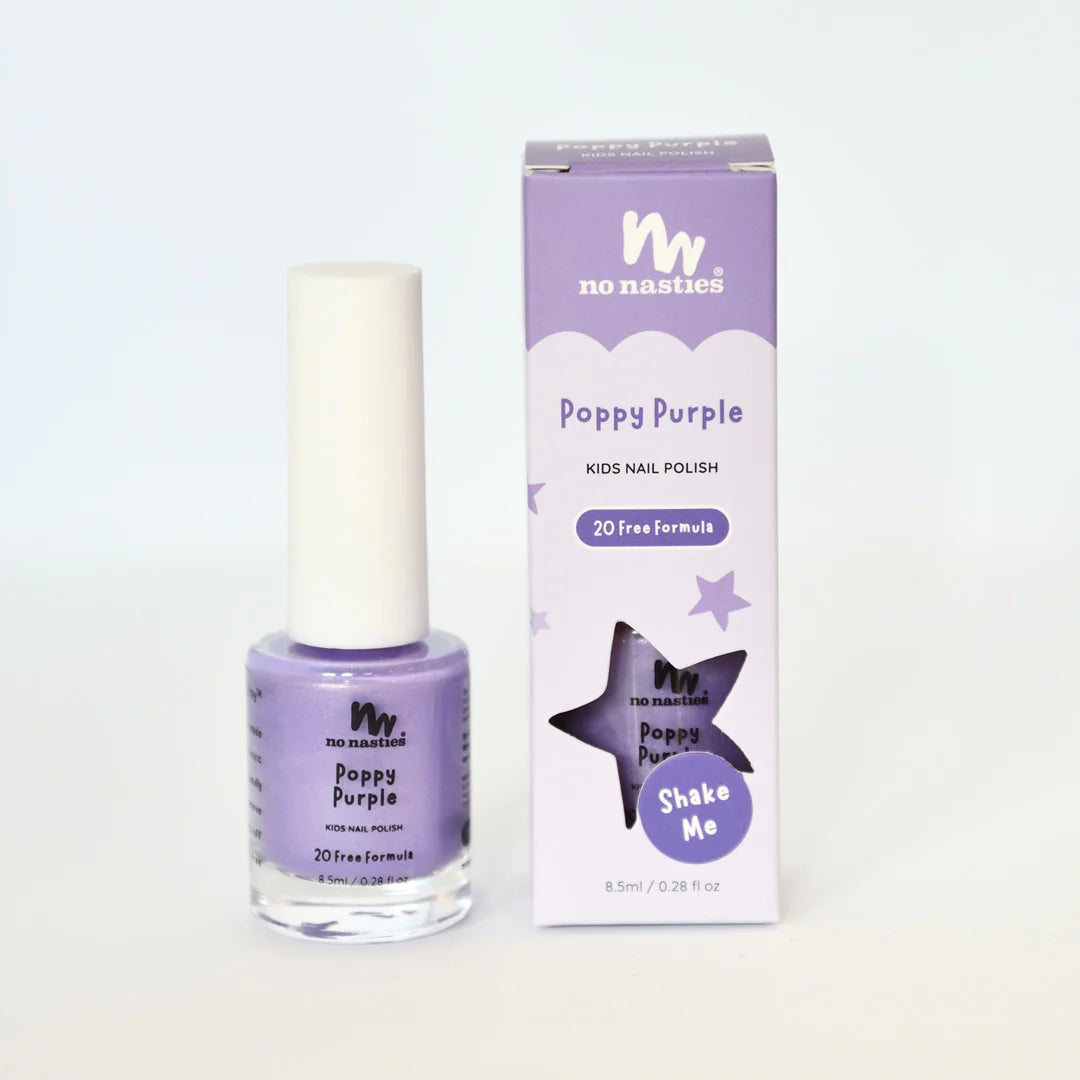 No Nasties | Scratch Off Nail Polish - Poppy Purple