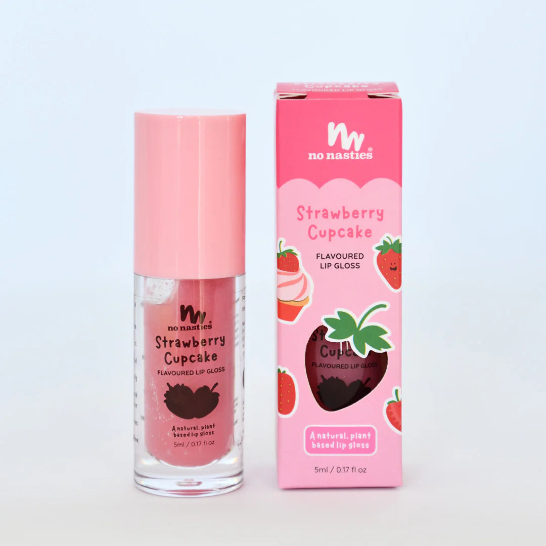 No Nasties | Natural Kids Lip Gloss - Strawberry Cupcake