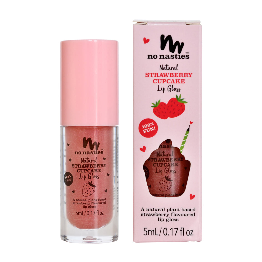 No Nasties | Natural Kids Lip Gloss - Strawberry Cupcake