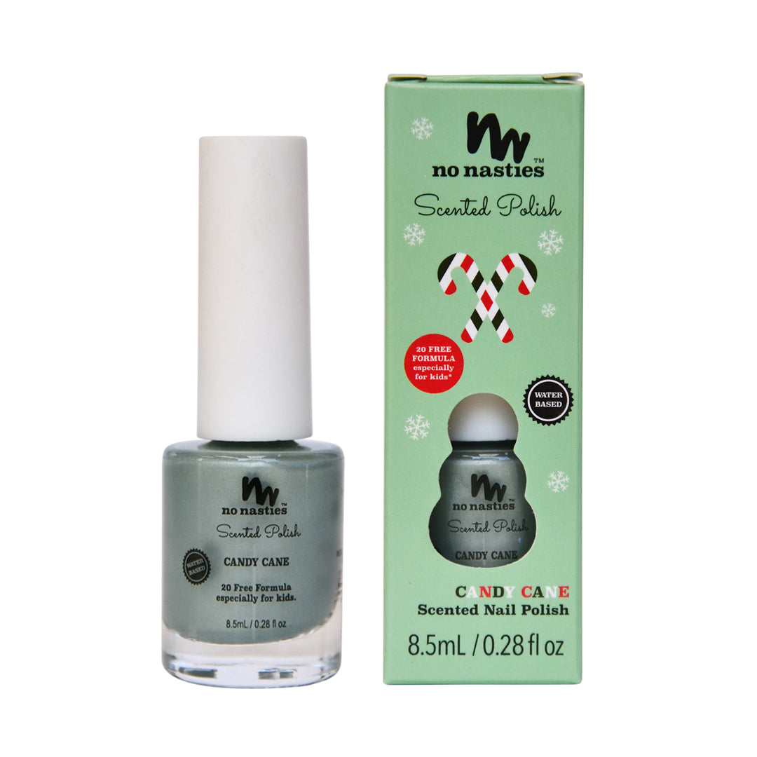 No Nasties | Scented Nail Polish - Christmas Candy Cane