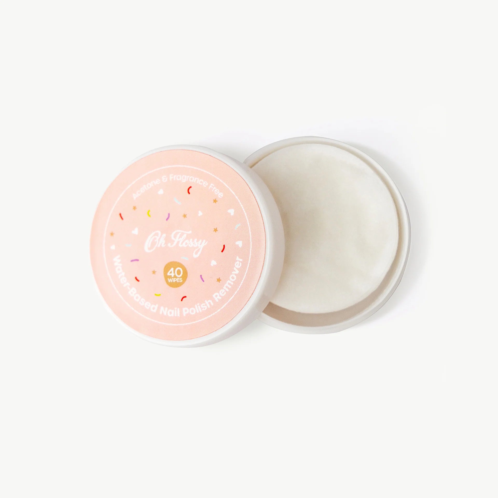 Oh Flossy | Water Based Nail Polish Remover Wipes