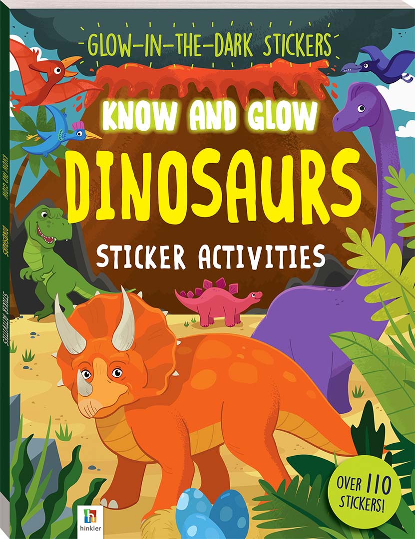 Hinkler | Know and Glow: Dinosaurs Sticker Activities