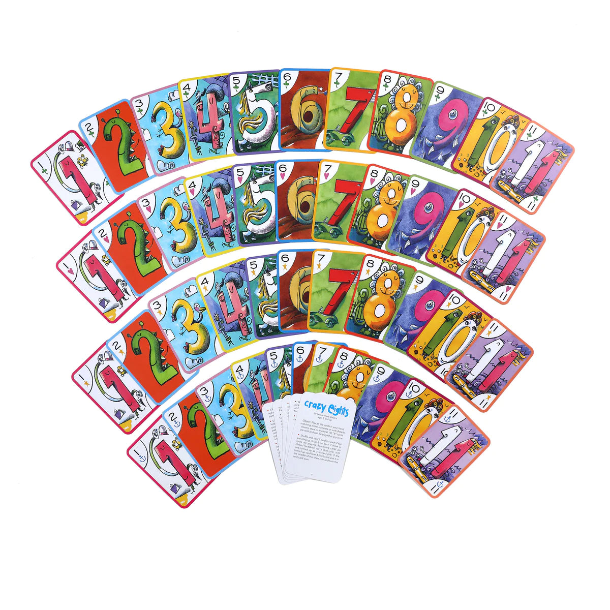 eeBoo | Playing Cards - Crazy Eights