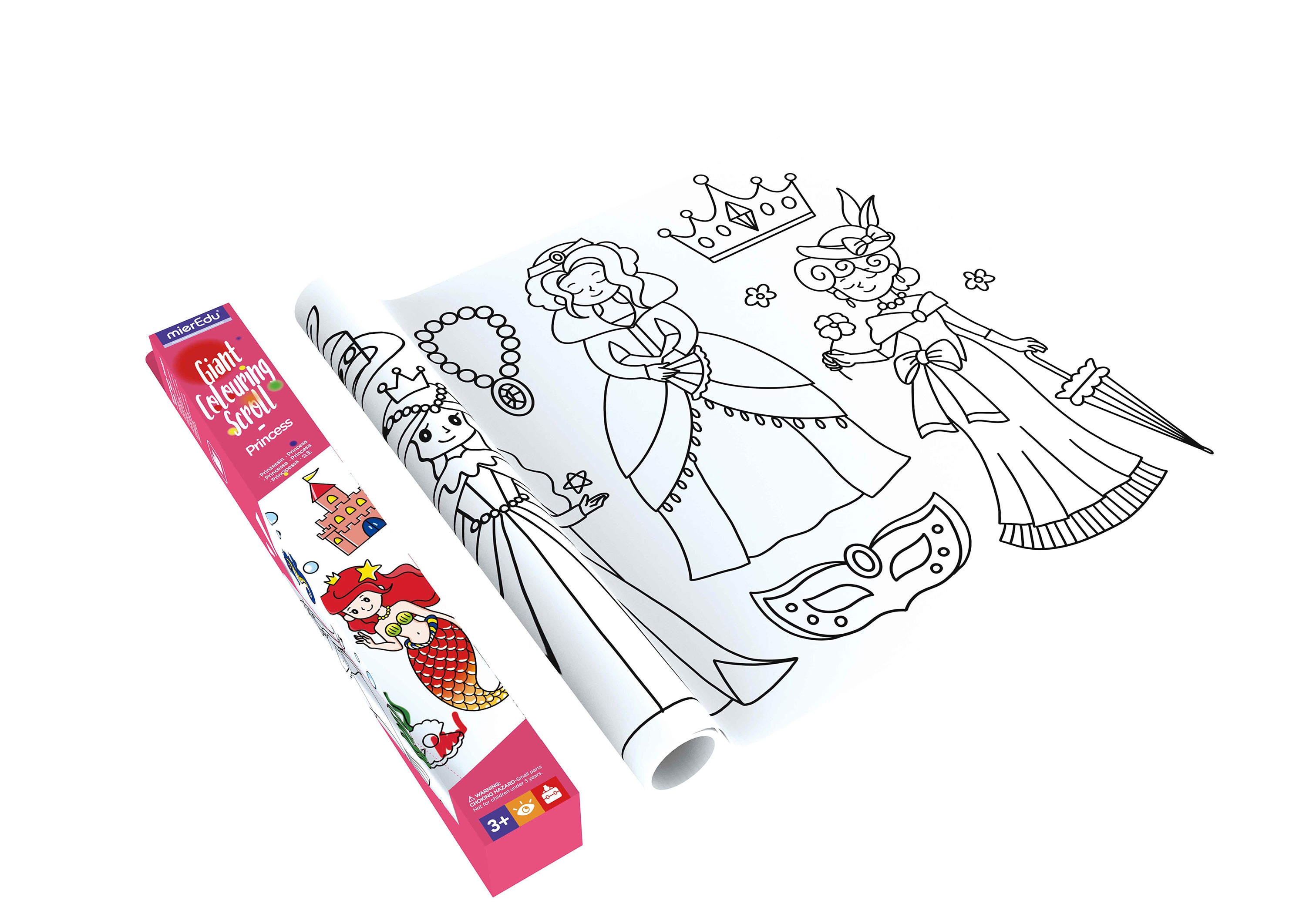 mierEdu | Giant Colouring Scroll - Princess