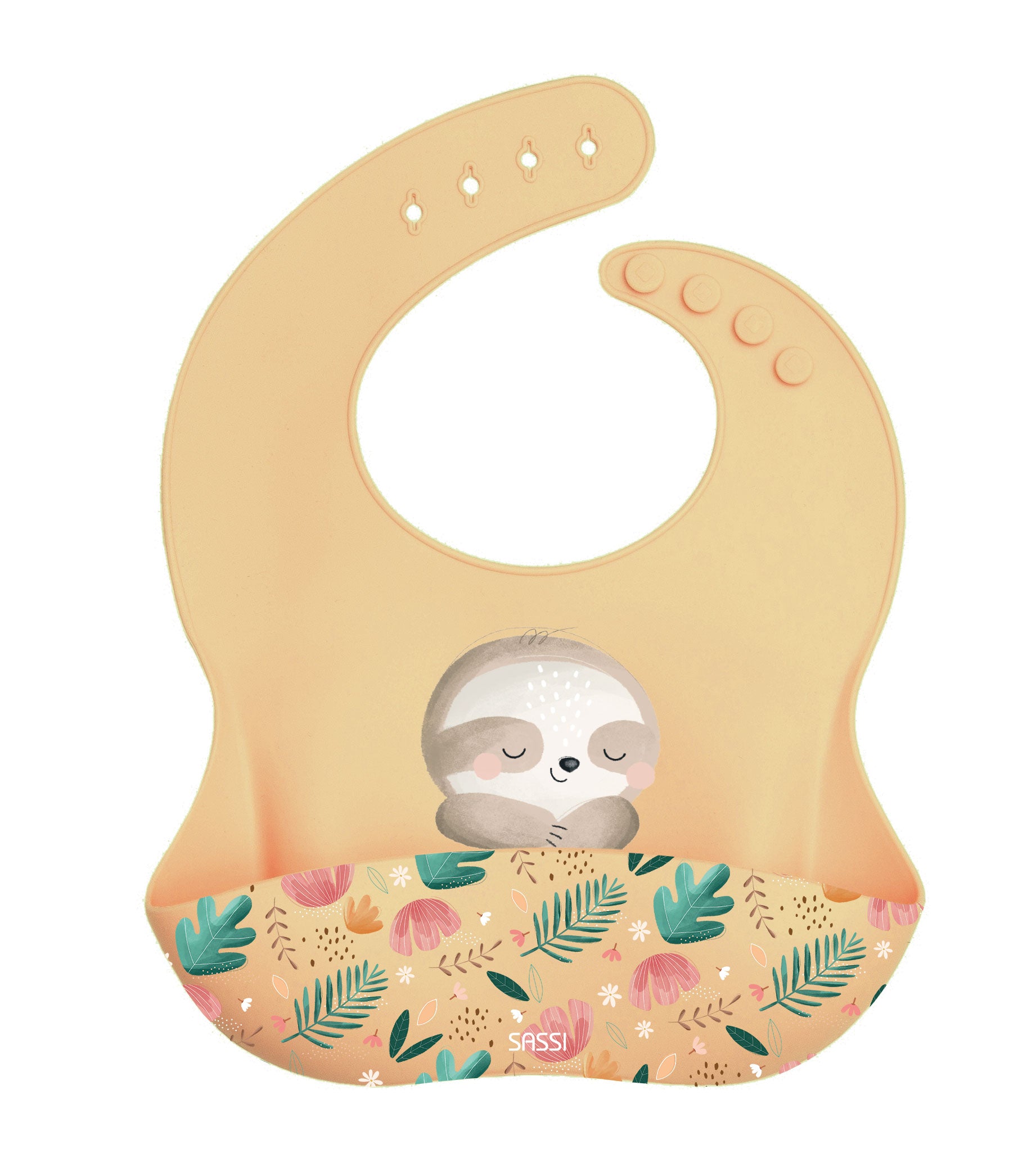 Sassi | Silicone Bib - Gnawy the Sloth