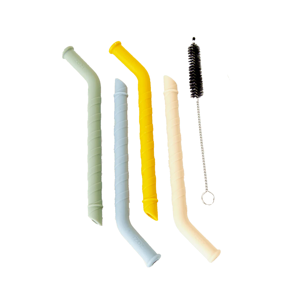 Zazi | Mini Silicone Straws 4pk