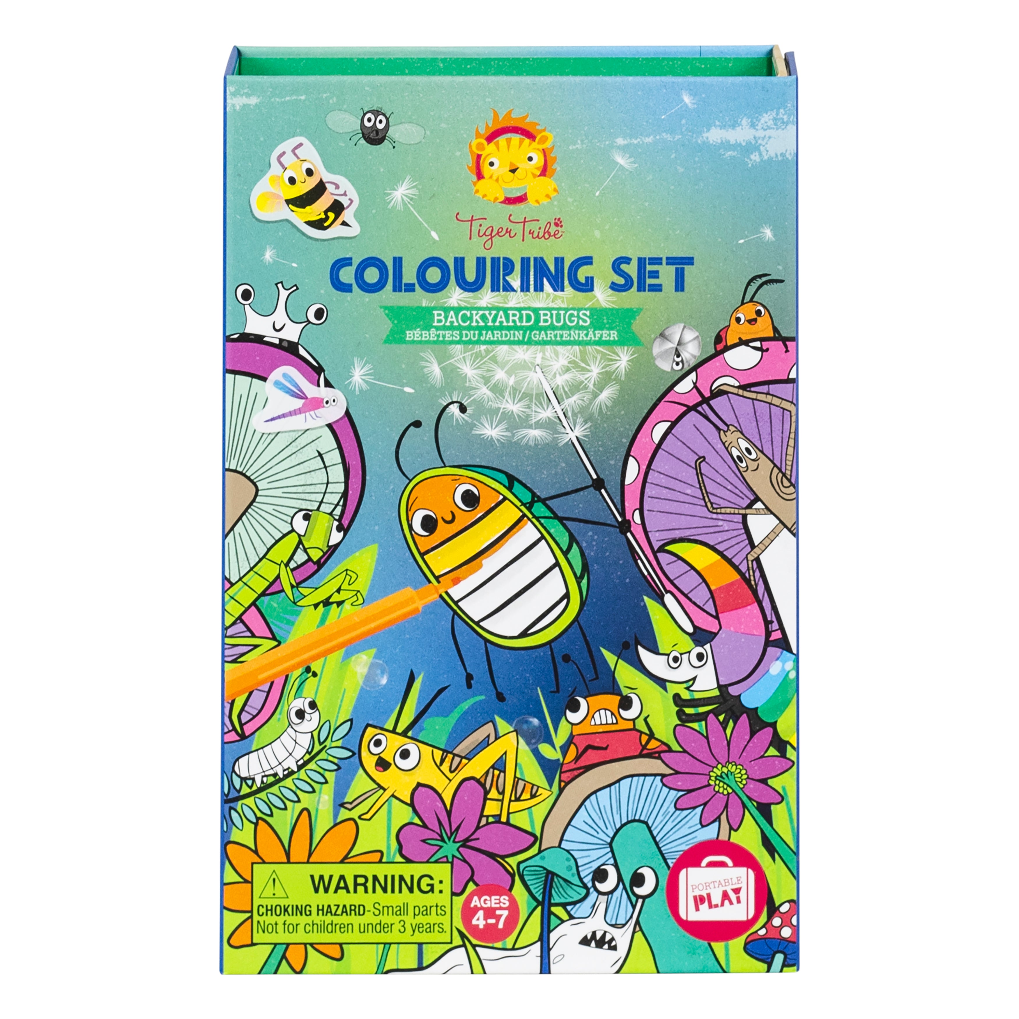 Tiger Tribe | Colouring Set - Backyard Bugs