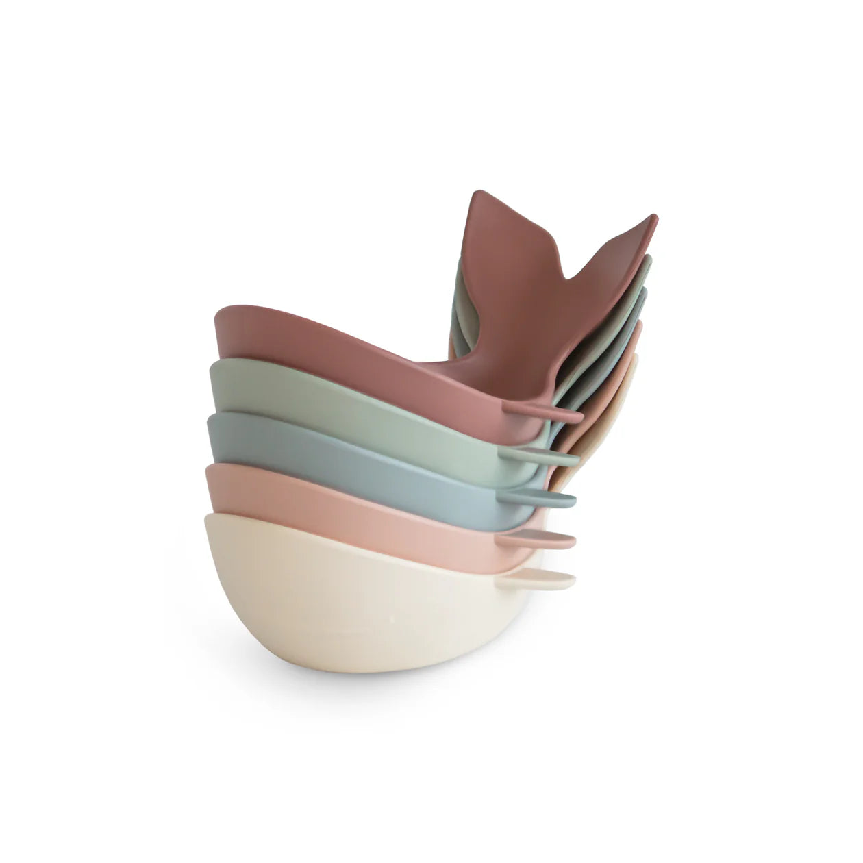 Mushie | Bath Whale Stackers - Original