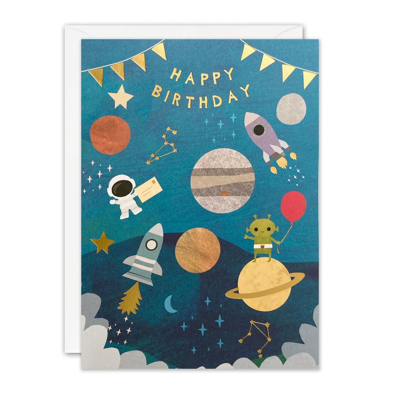 Happy Birthday Space Card