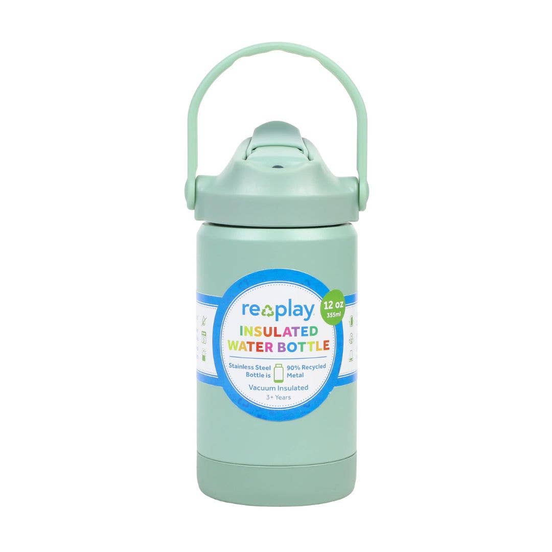 Re-Play | Insulated Water Bottle 355ml - Sage