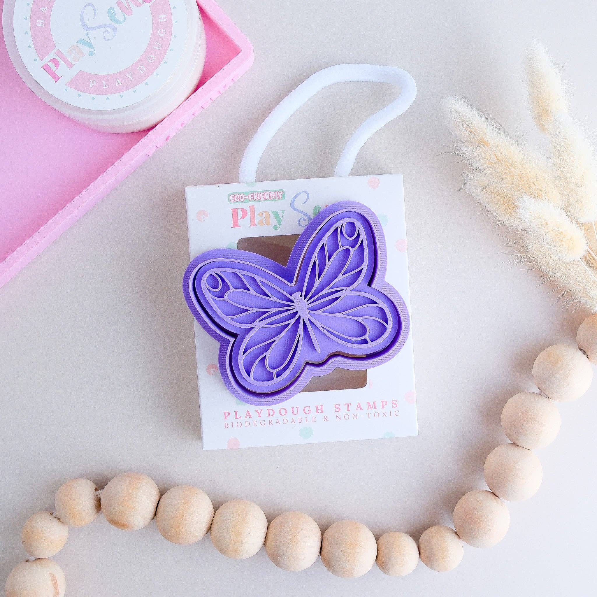 Play Sense | Eco Playdough Stamp - Butterfly 2