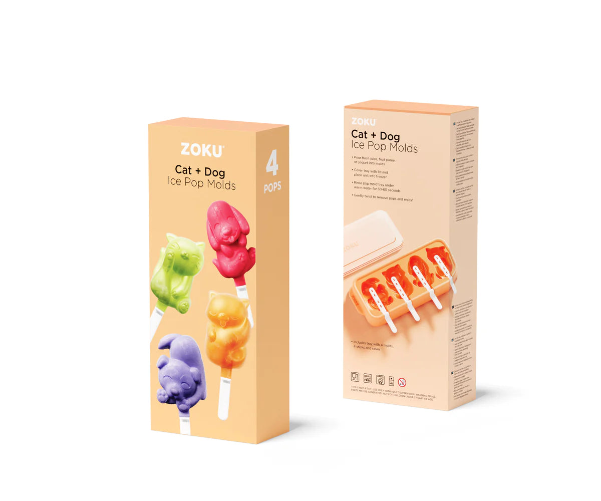 Zoku | Cat & Dog Ice Pop Molds