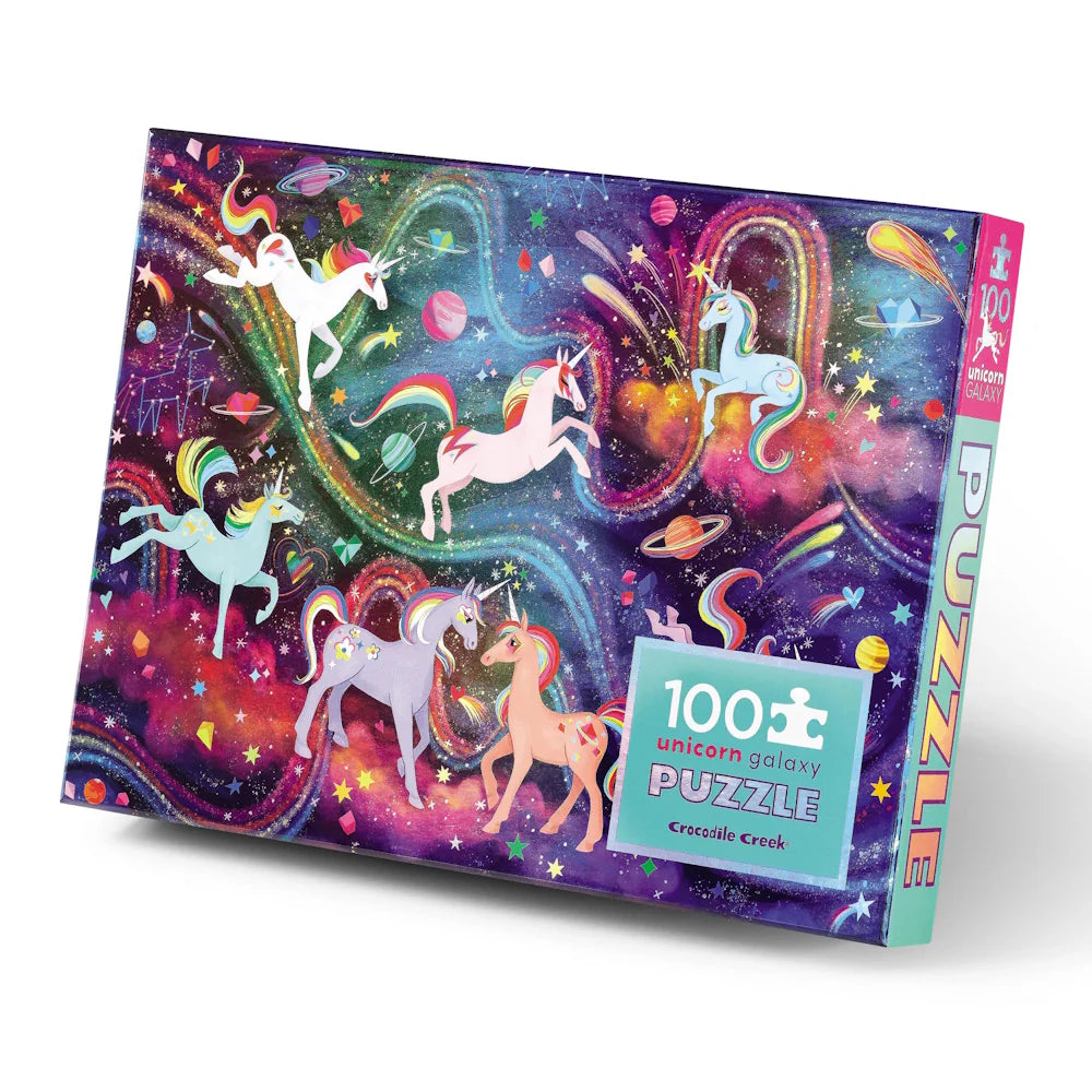 Crocodile Creek | 100pc Holographic Puzzle - Unicorn Galaxy