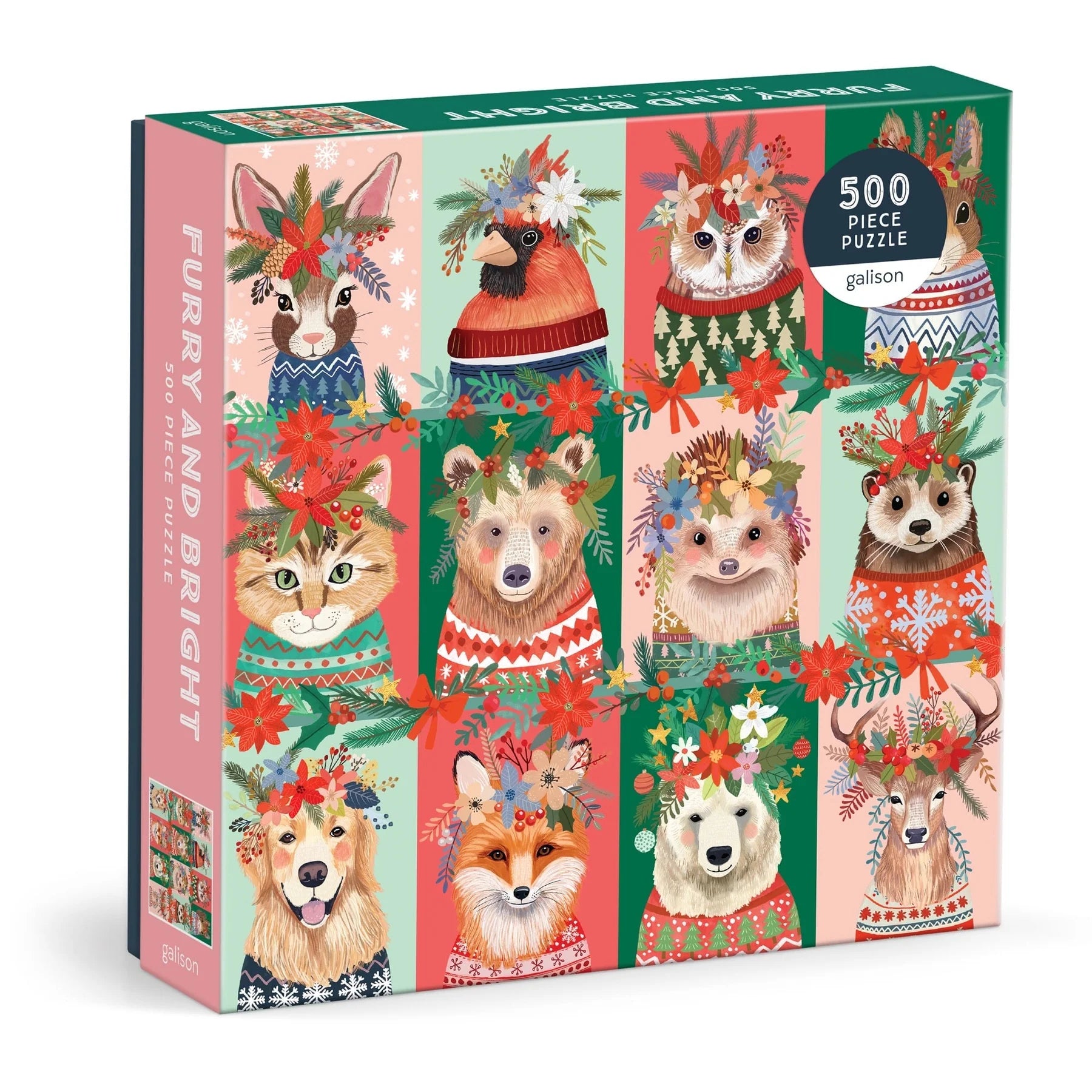 Galison 500pc Puzzle Furry & Bright