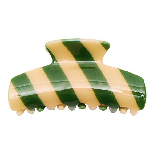 Mimi & Lula | Striped Claw Clip - Green