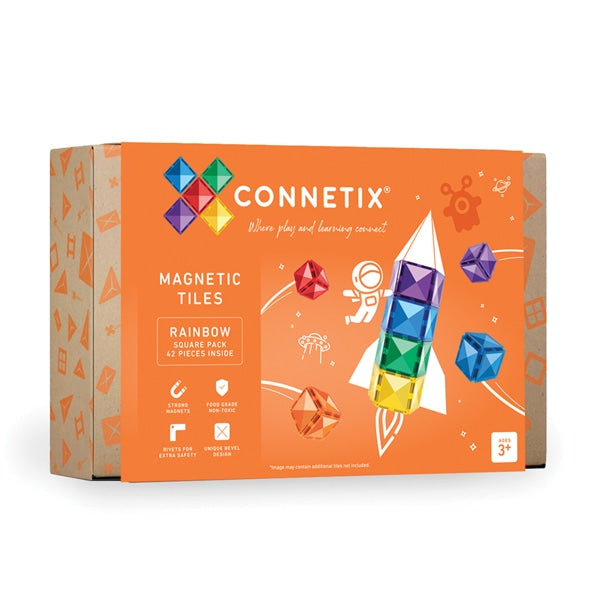 CONNETIX | Rainbow Square Pack - 42pc