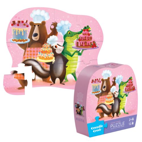 Crocodile Creek | Mini Shaped Puzzle 12pc - Sweet Treats