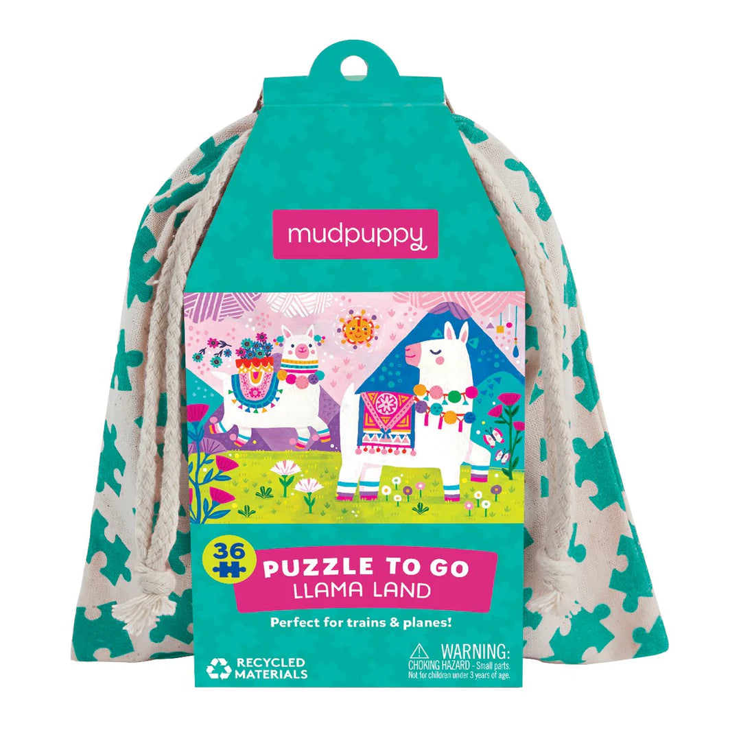 Mud Puppy | 36pc Puzzle to Go - Llama Land