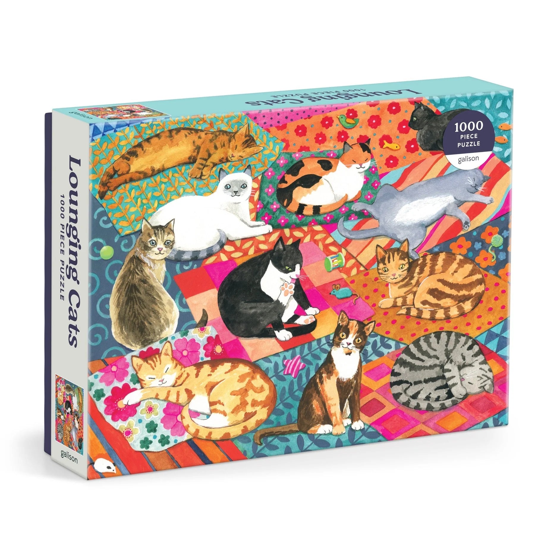 Galison | 1000pc Puzzle - Lounging Cats