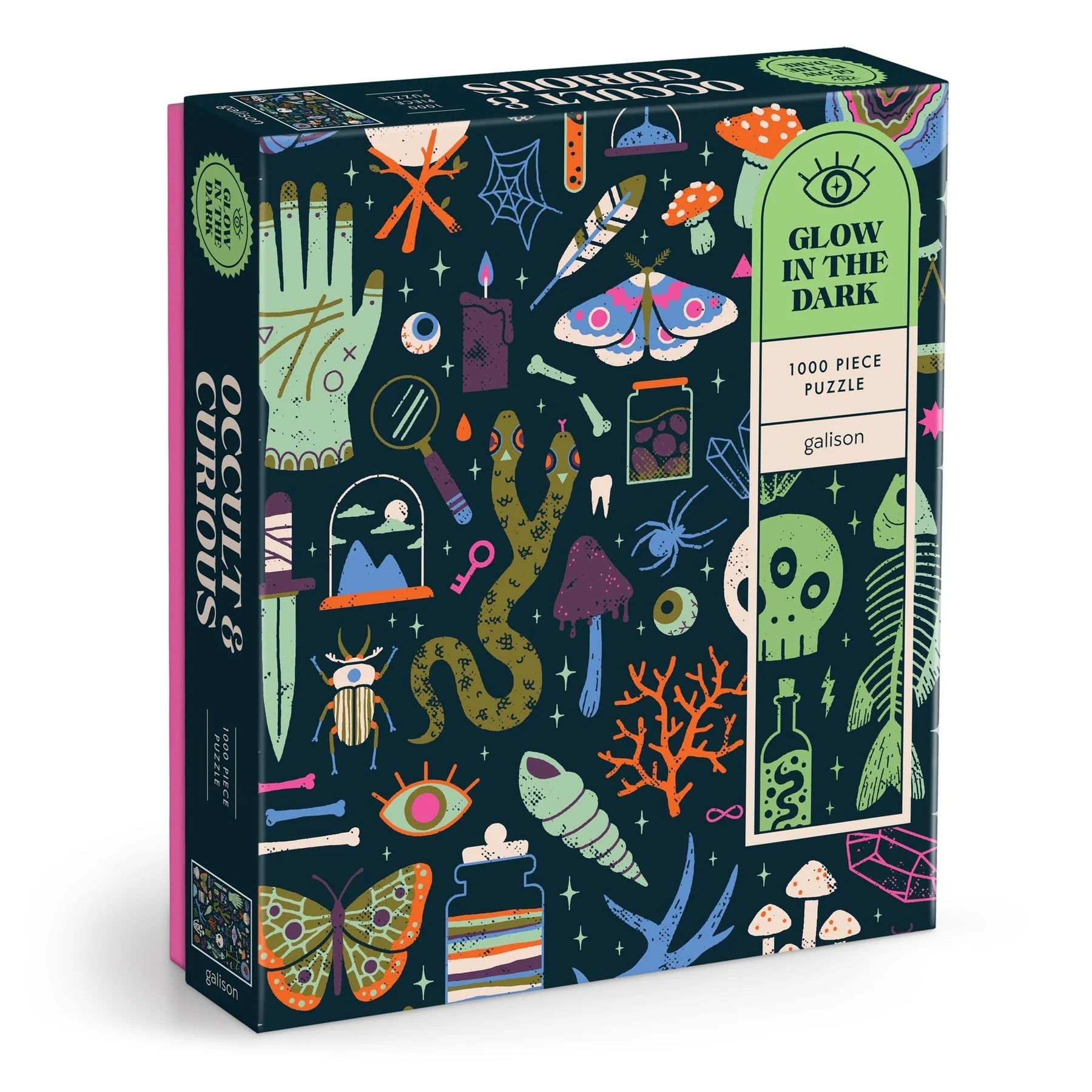 Galison | 1000pc Puzzle - Occult and Curious Glow in the Dark