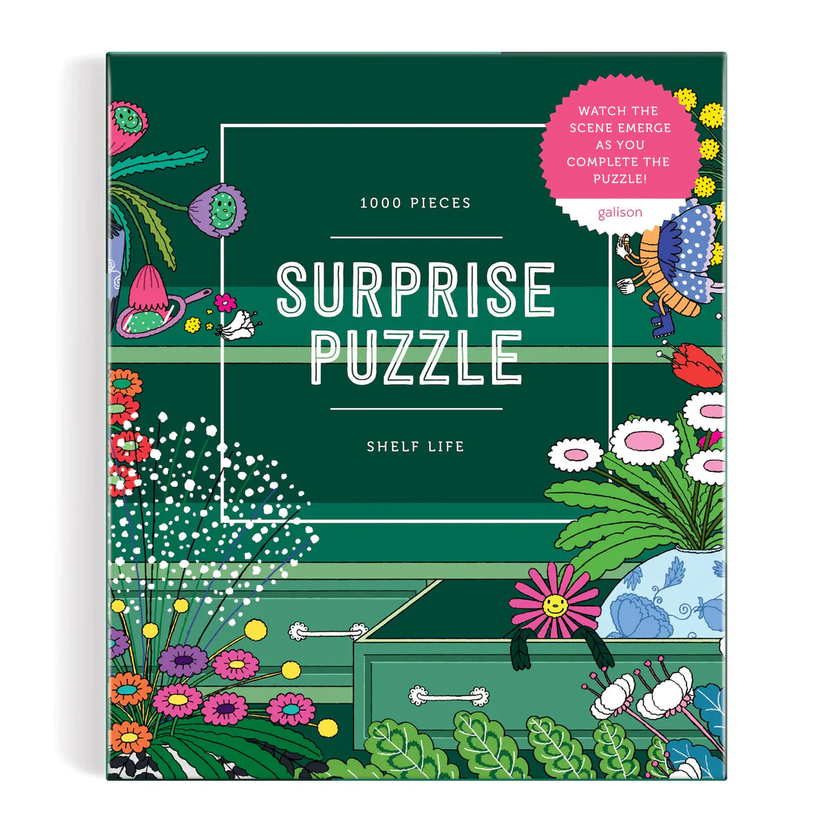 Galison | Shelf Life 1000pc Surprise Puzzle