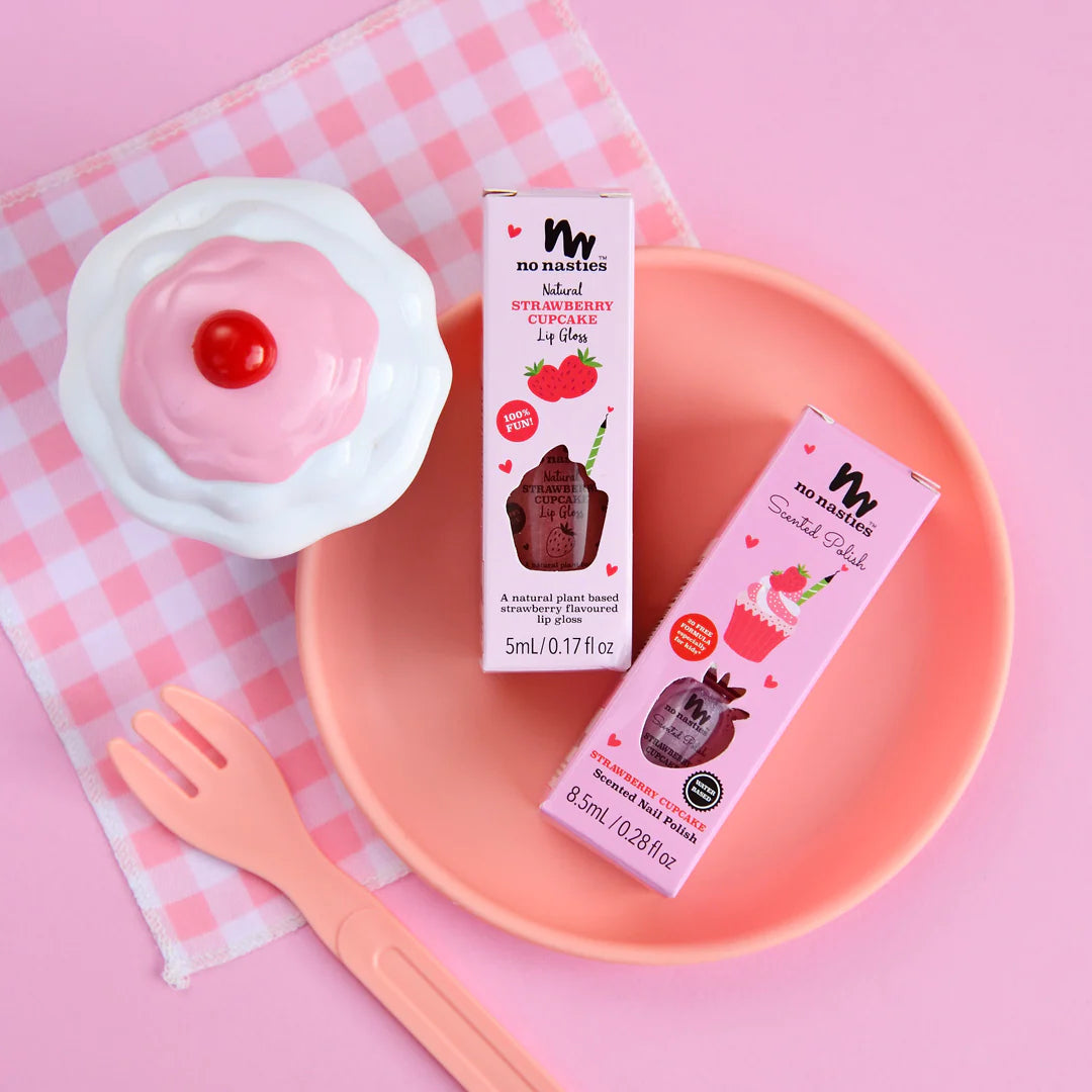 No Nasties | Natural Kids Lip Gloss - Strawberry Cupcake