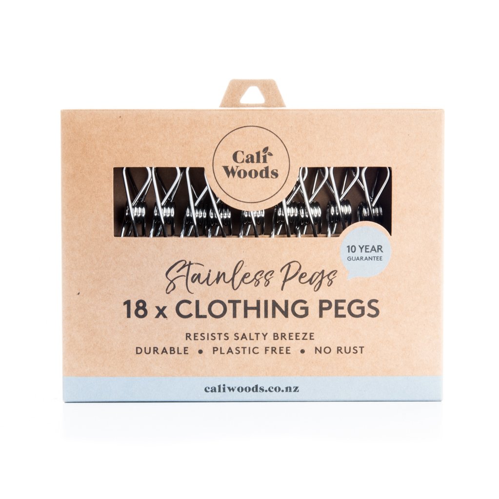 Caliwoods | Stainless Clothing Pegs - 18pk