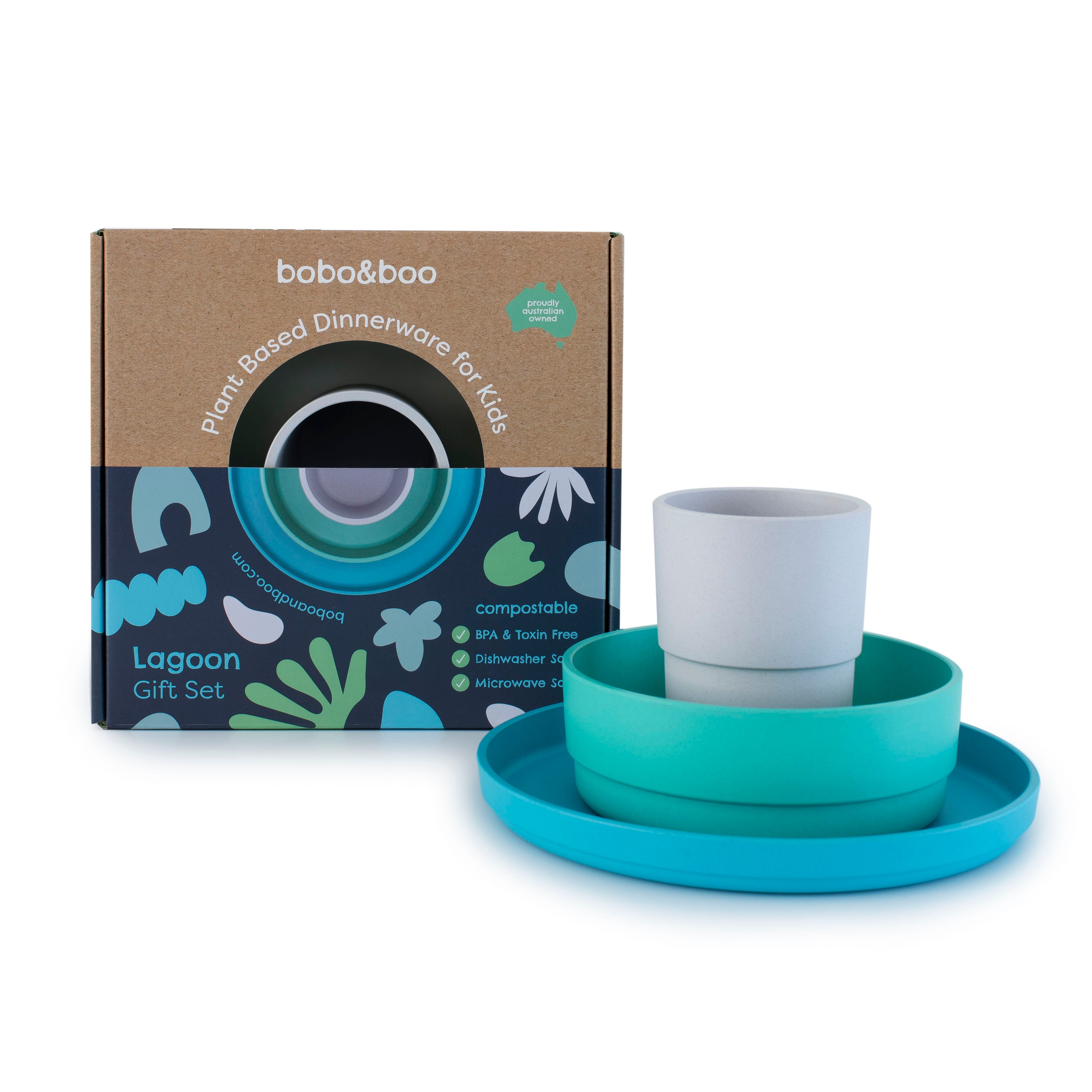 bobo & boo | Plant-Based Dinnerware Set – Lagoon