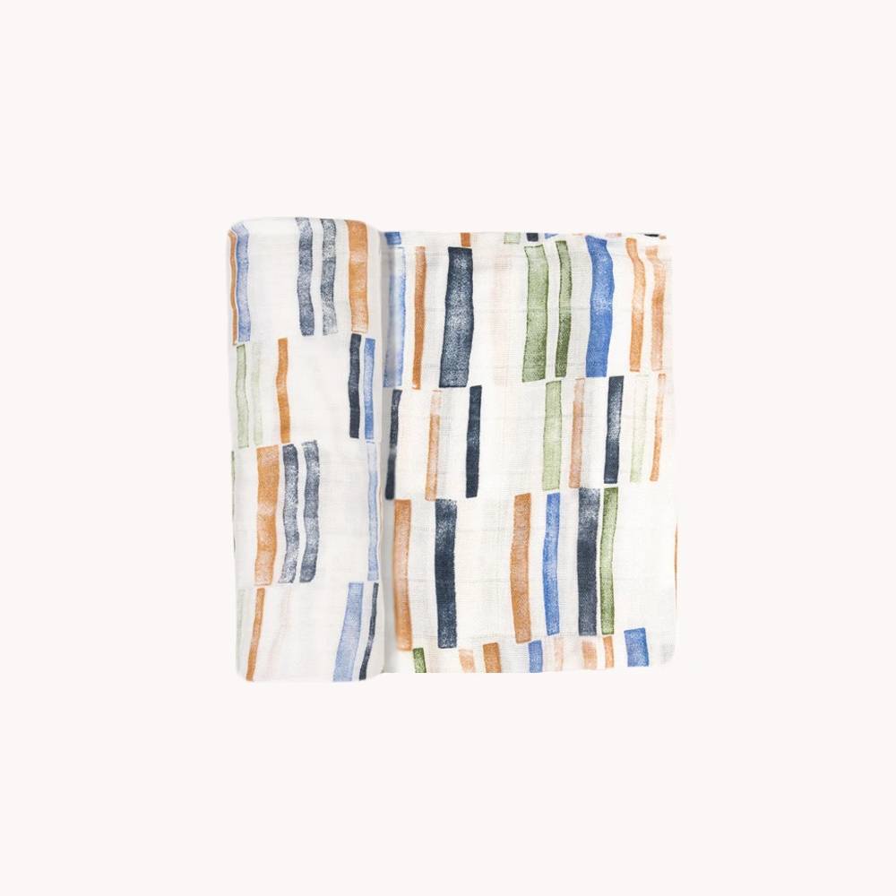 Little Unicorn | Deluxe Muslin Swaddle - Weston Stripe