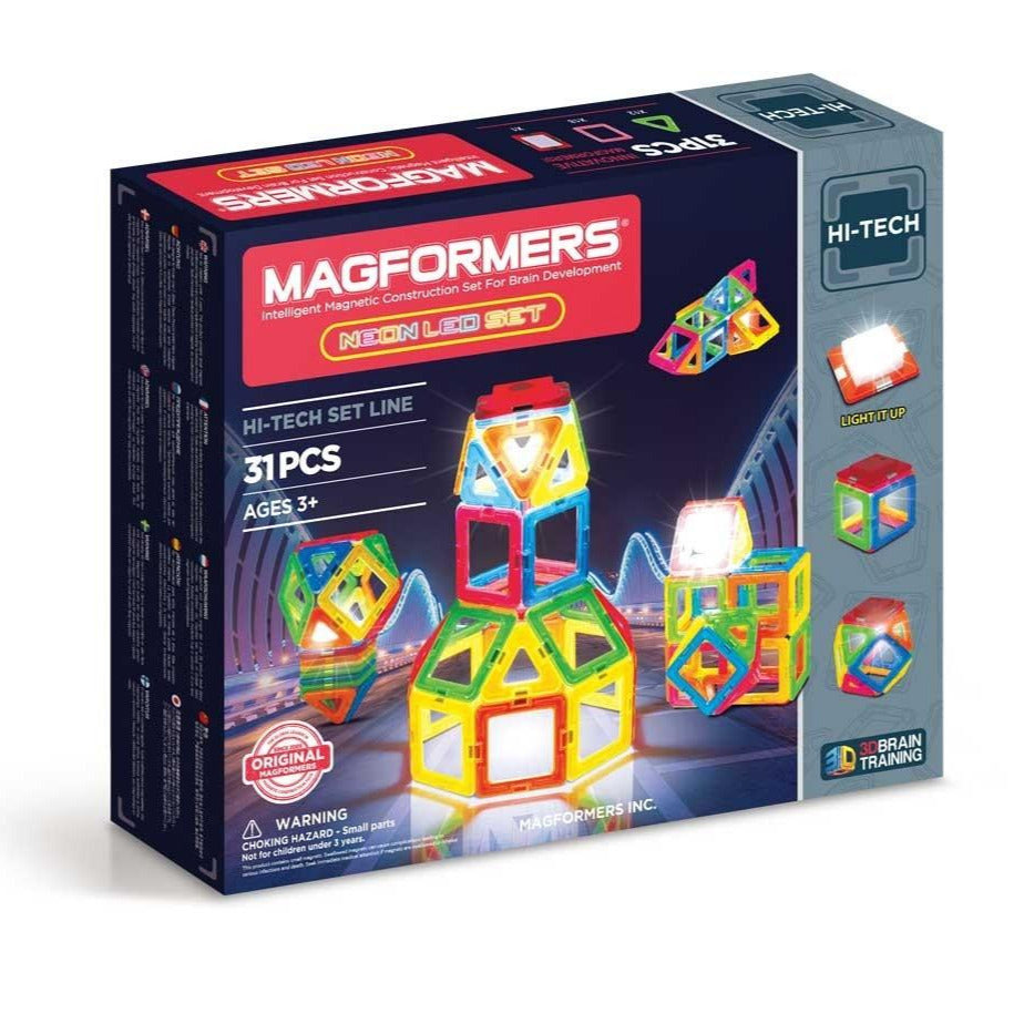 Magformers | Neon LED - 31 Piece Set