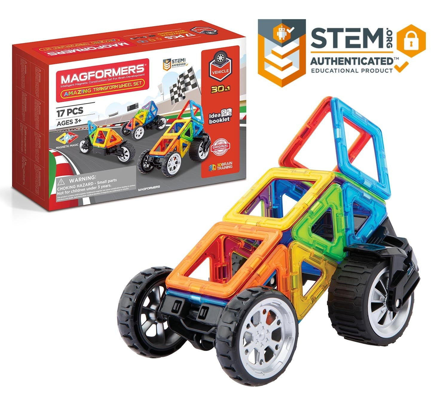 Magformers | Amazing Transform Wheel Set - 17 Piece Set