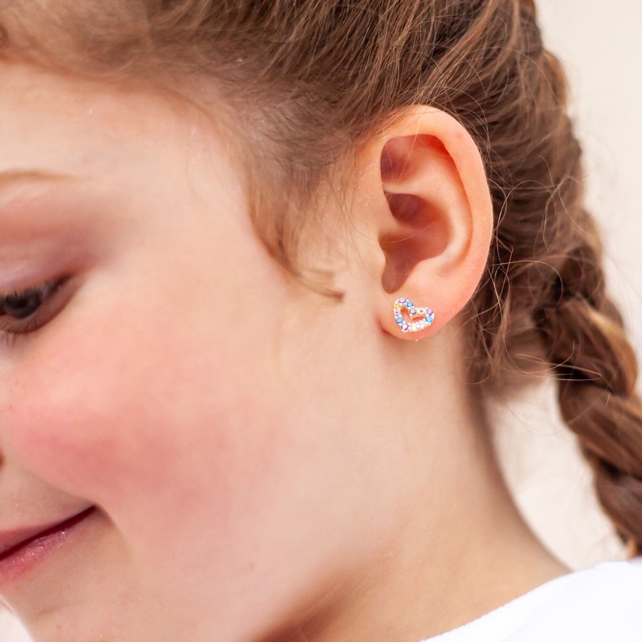 Lauren Hinkley | Rainbow Connection Heart Earrings