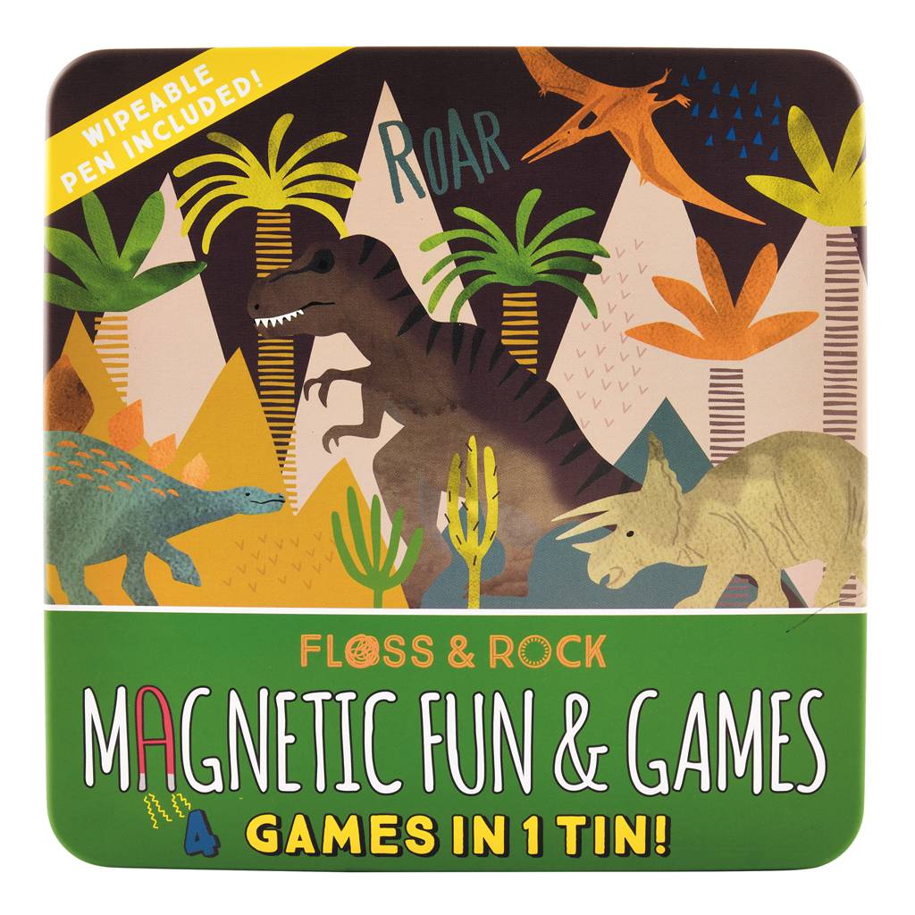 Floss & Rock | 4 in 1 Magnetic Games - Dino