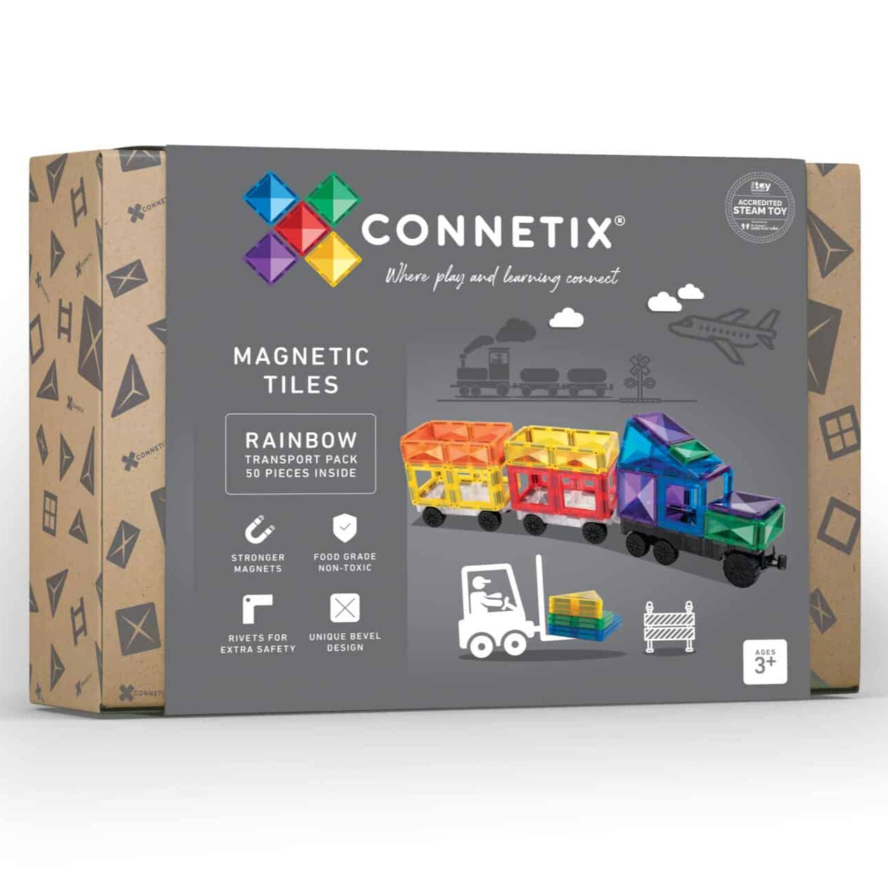 Connetix | Rainbow Transport Pack - 50 pc