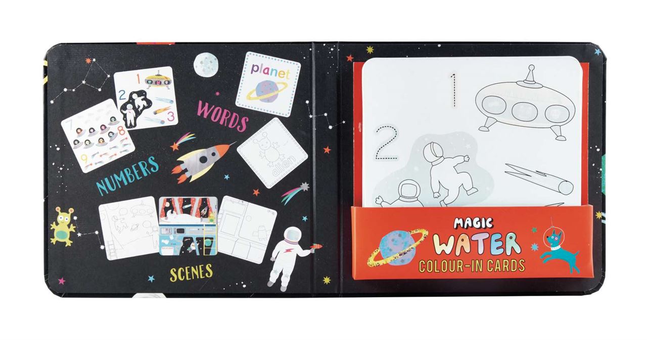 Floss & Rock | Magic Water Colour-in-Cards - Space