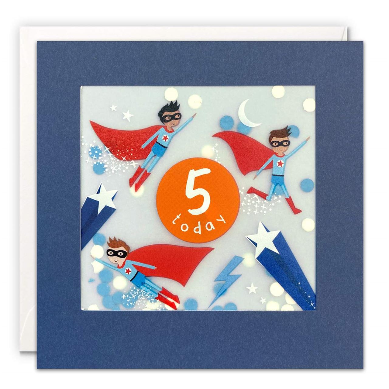 Shakie Birthday Card | Age 5 - Super Hero