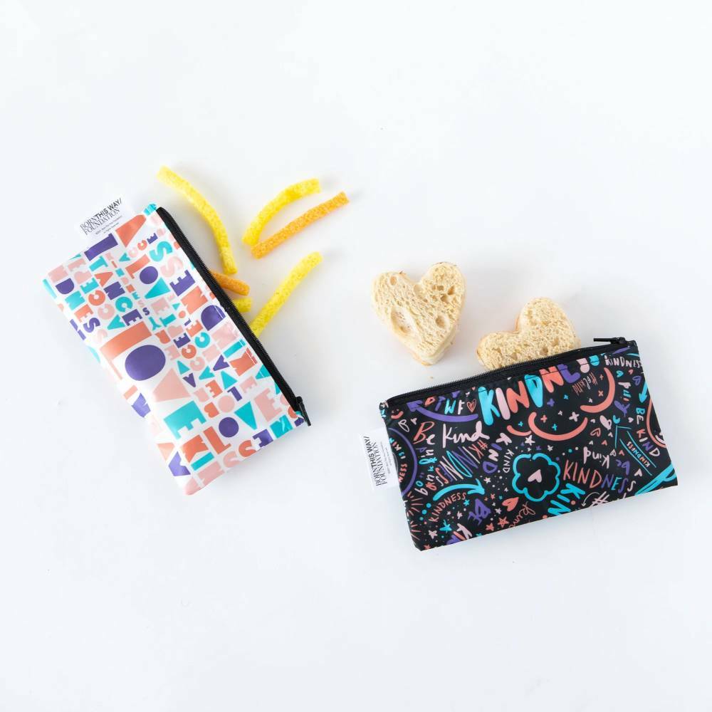 Bumkins | Small Snack Bag - Channel & Elements of Kindness 2pk