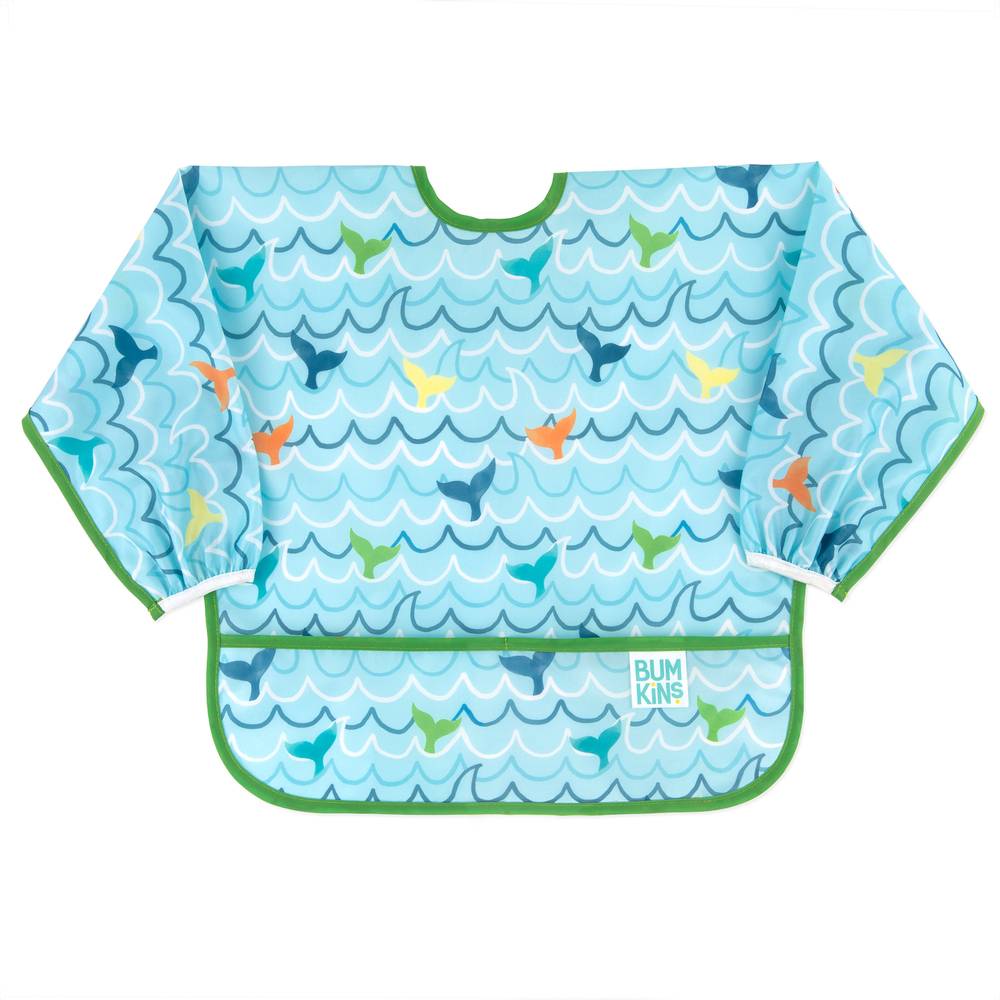 Bumkins | Sleeved Bib - Whale Tale