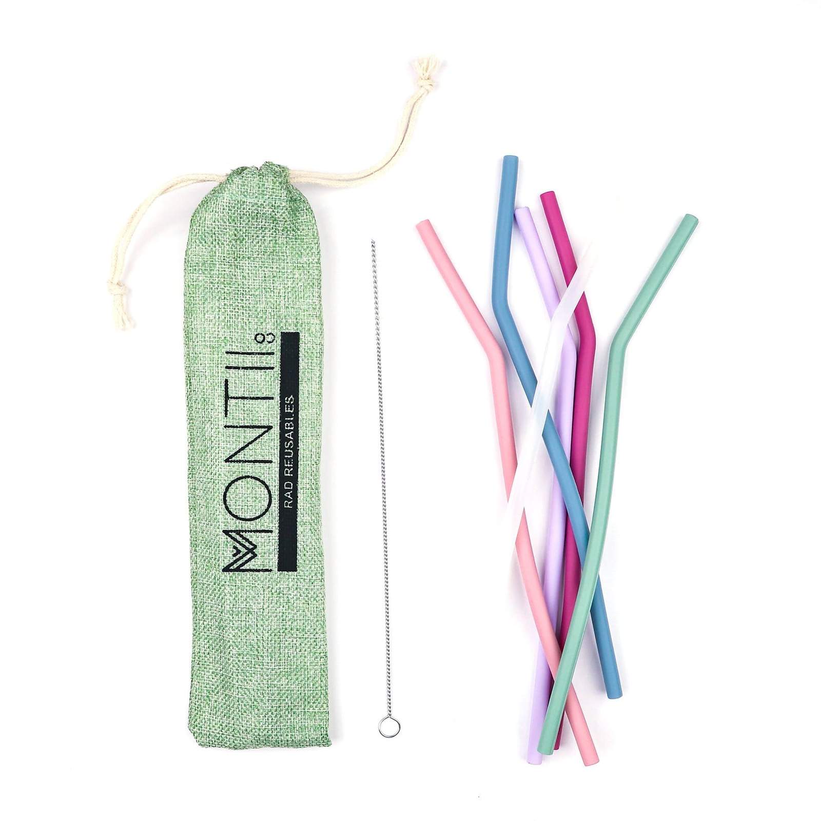 Montii | Silicone Straw Set - Mellow 6pk