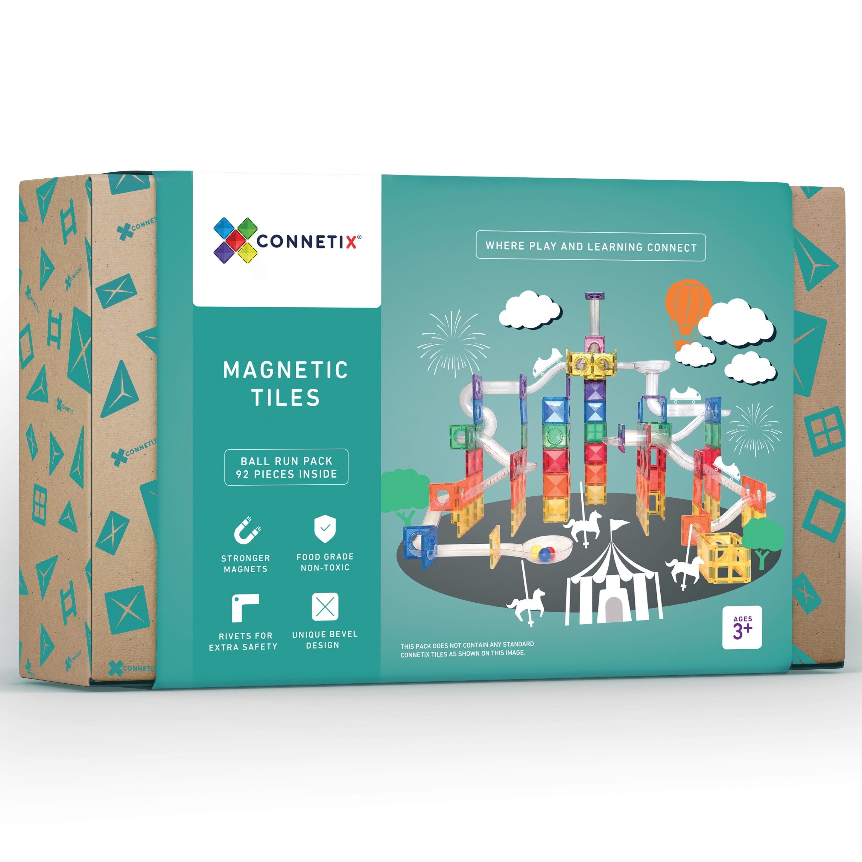 CONNETIX | Rainbow Ball Run Pack - 92pc