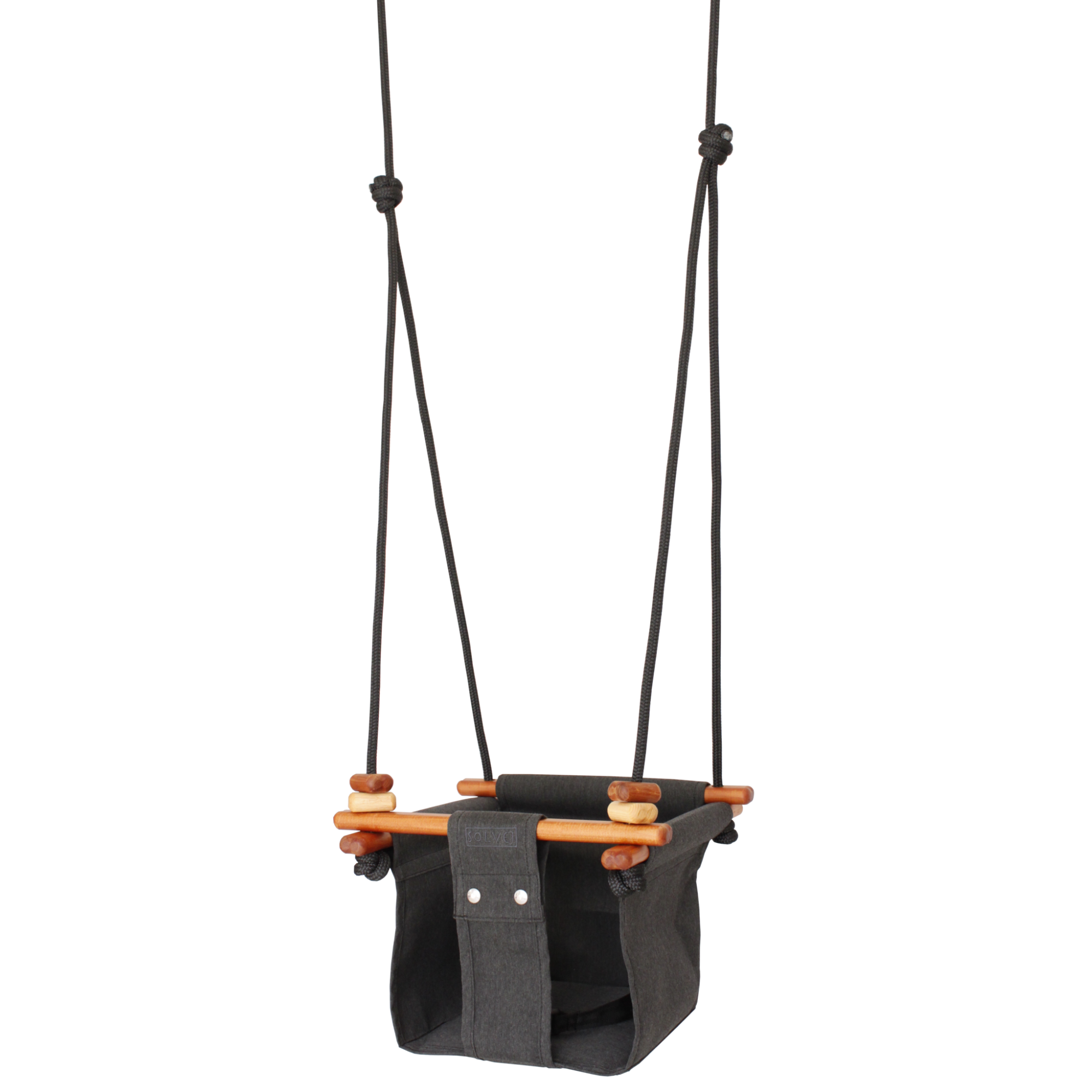 Solvej | Baby & Toddler Swing - Slate Grey