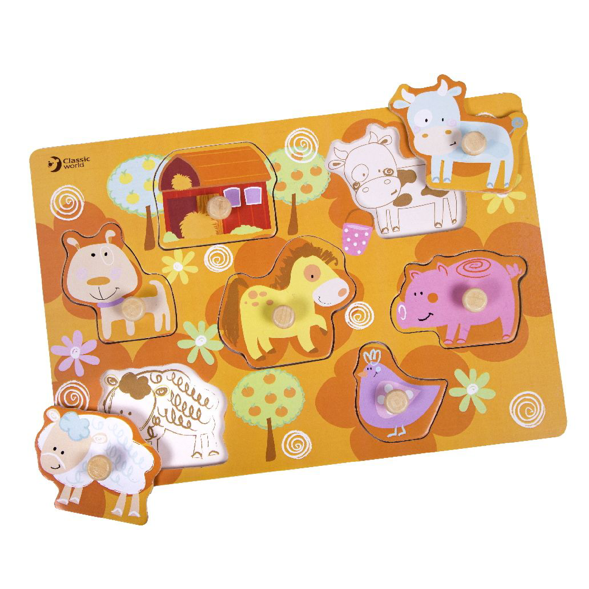 Classic World | Farm Peg Puzzle