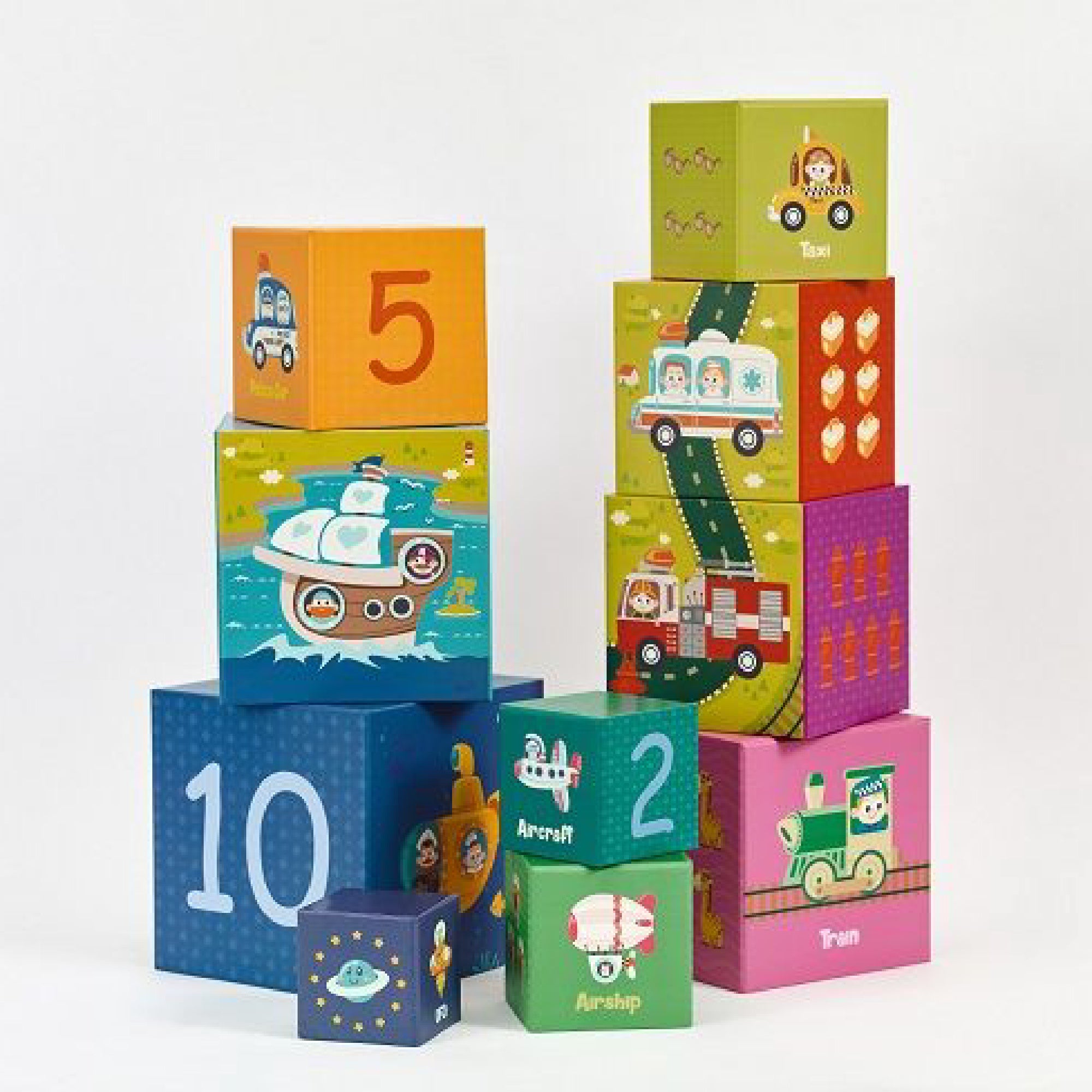 Classic World | Transportation Counting Stacking Cubes