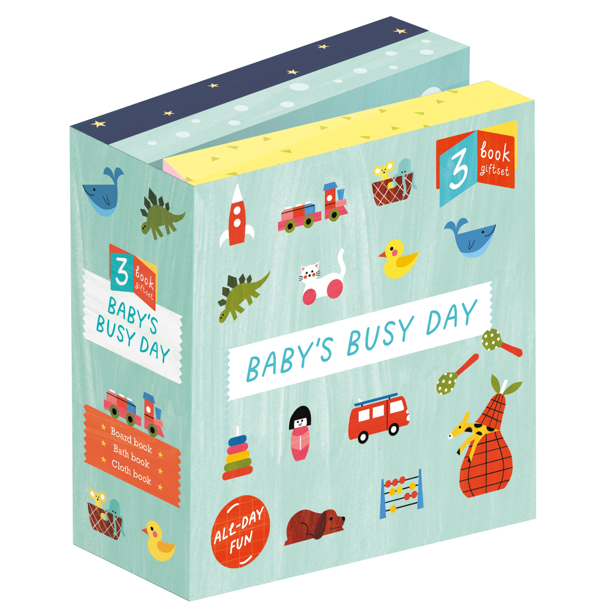 *GARAGE SALE* Baby's Busy Day 3 Book Gift Set