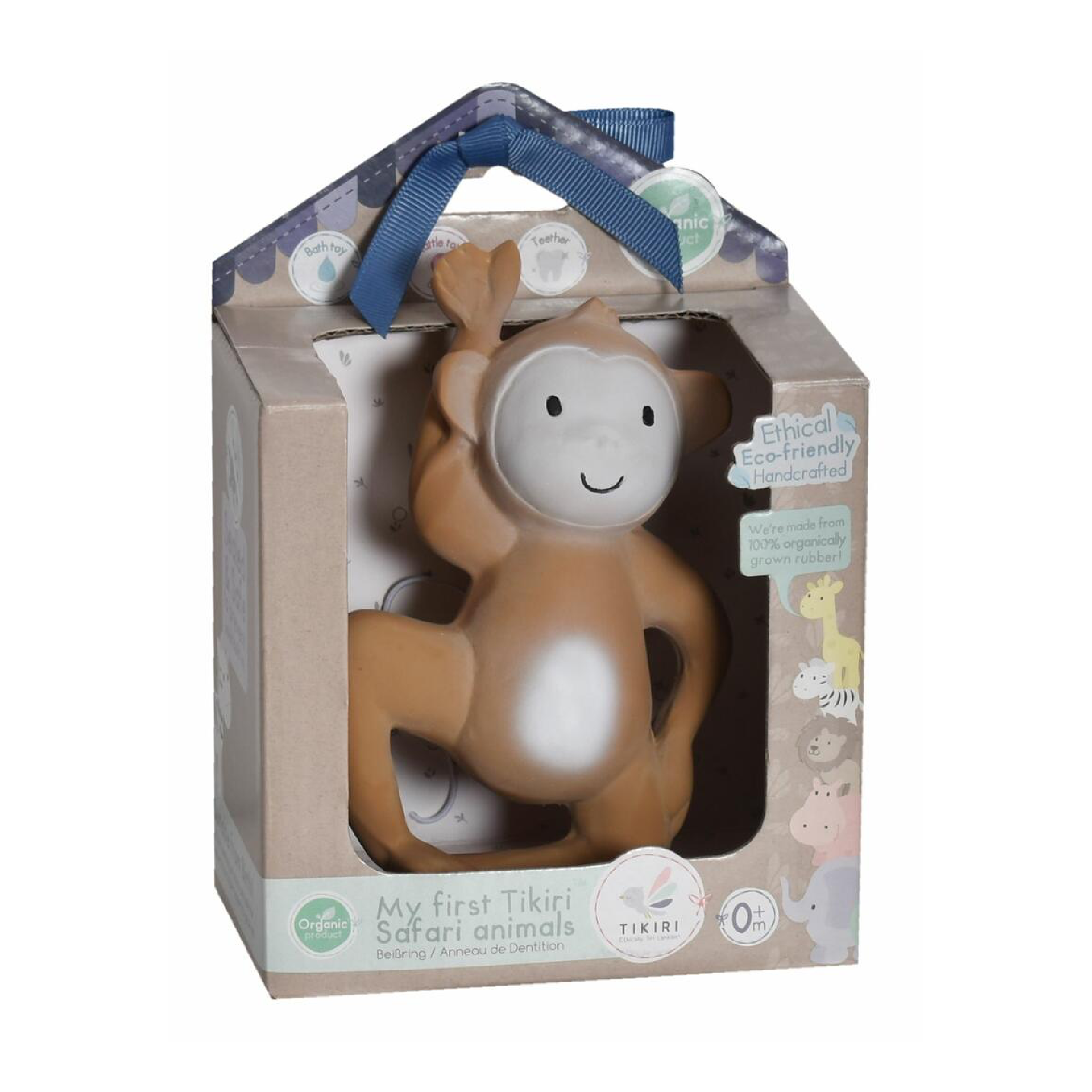 Tikiri Monkey Rubber Rattle
