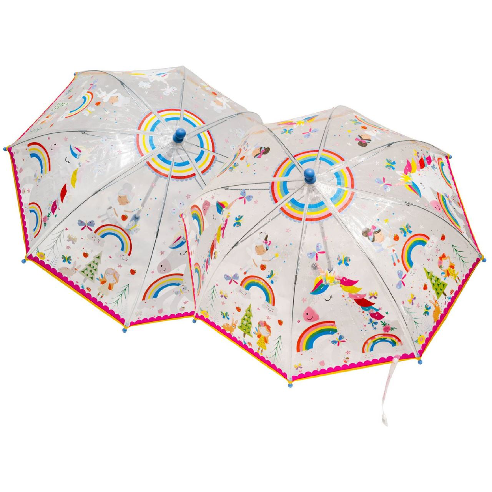 Floss & Rock | Colour Change Umbrella - Rainbow Fairy (Clear)