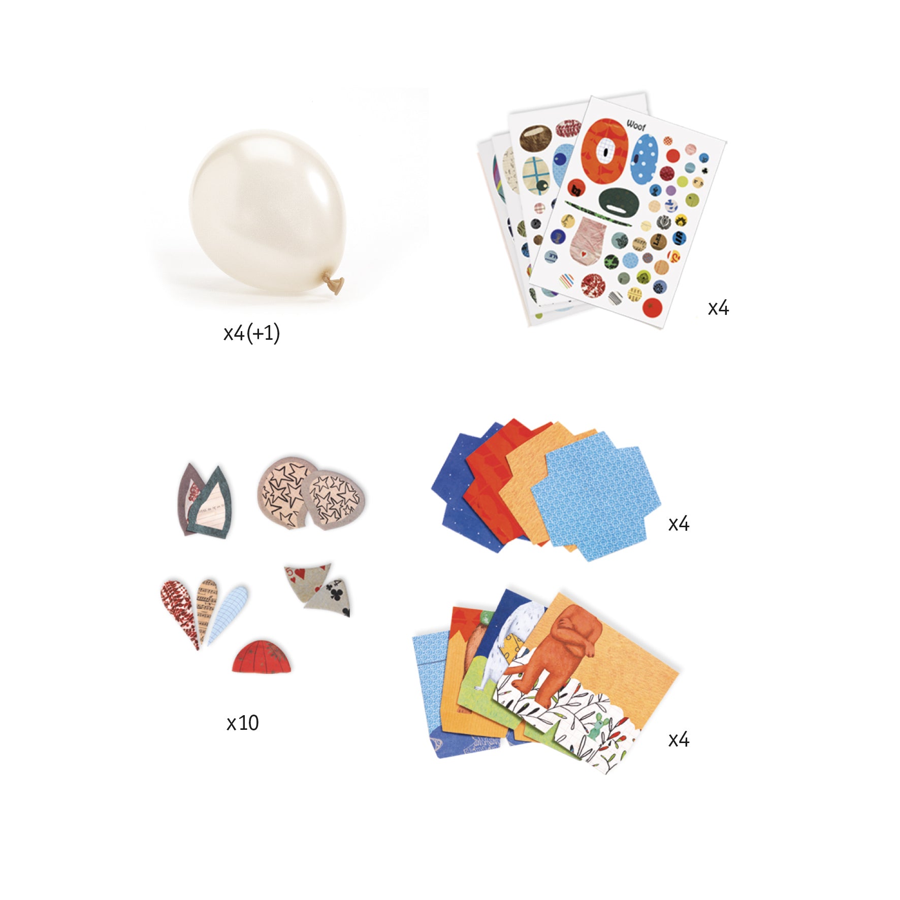 Djeco | DIY Kit - Balloons - Animals