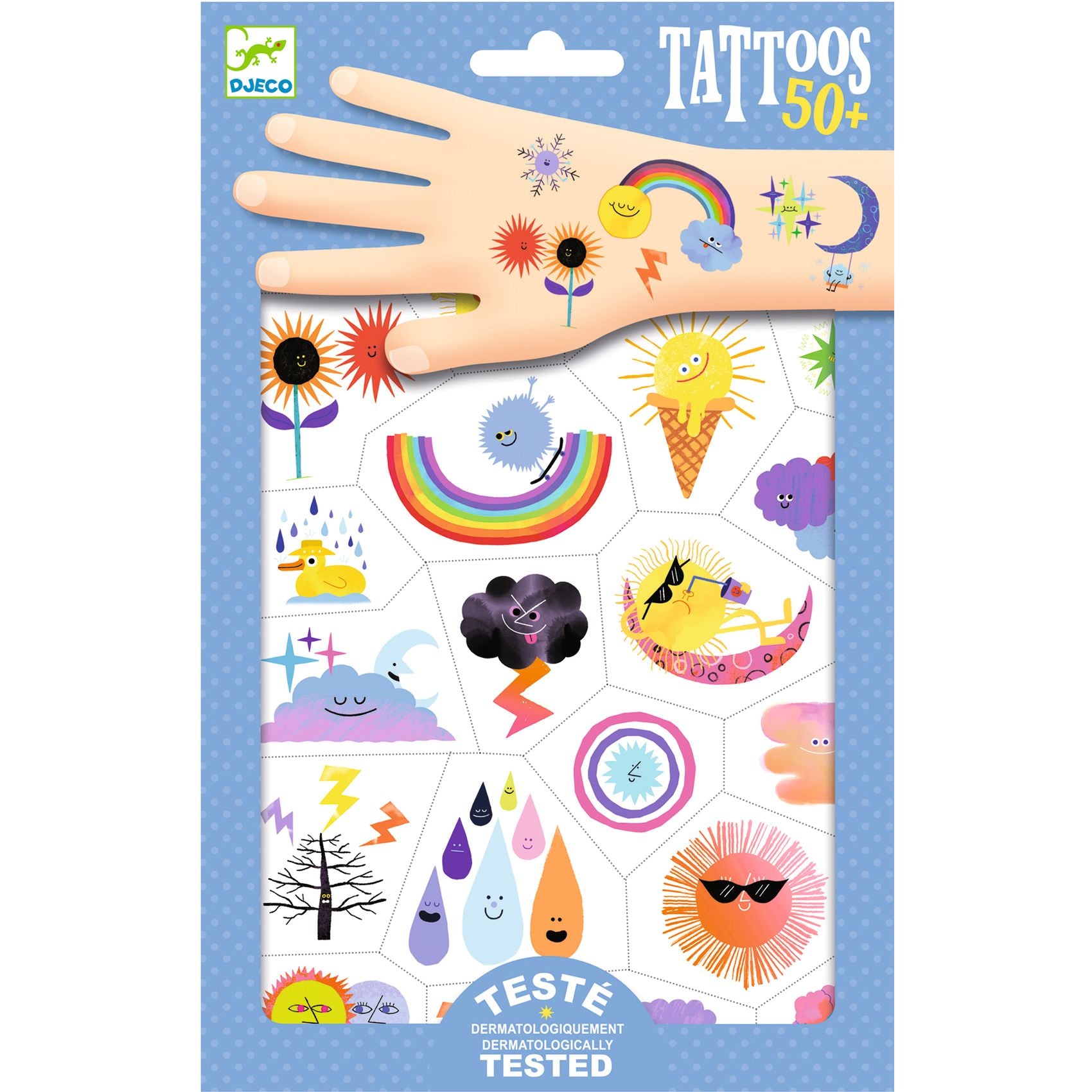 Djeco | Tattoos - Weather Emojis